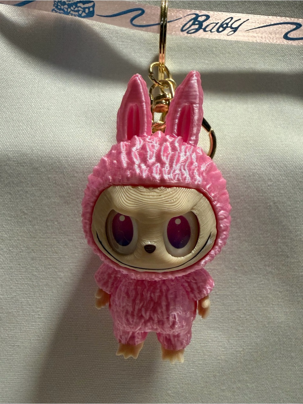 Labubu Keychain multicolor 3D printing